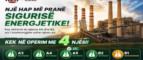 Pas remontit kapital, Njësia A5 rikthehet në operim dhe forcon kapacitetet prodhuese të KEK-ut